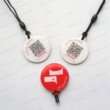 Glitter QR Code NFC Pet Tags NTAG213